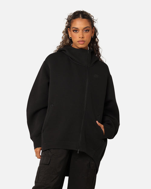 Nike Women's Sportswear Tech Fleece Oversized Full-Zip Hoodie Cape Black/Black