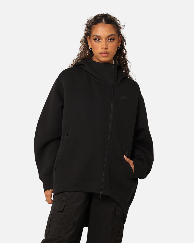 Nike Women's Sportswear Tech Fleece Oversized Full-Zip Hoodie Cape Black/Black