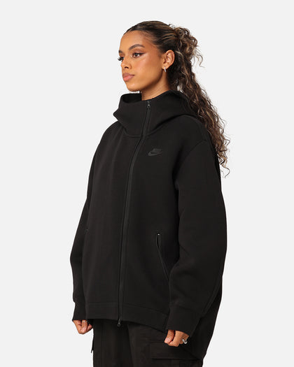 Nike Women's Sportswear Tech Fleece Oversized Full-Zip Hoodie Cape Black/Black