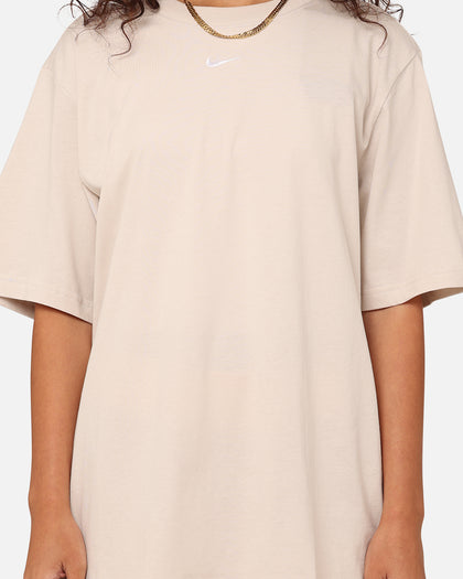 Nike Women's Sportswear Essentials T-Shirt Light Orewood Brown/White