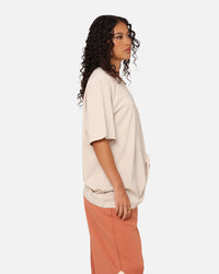 Nike Women's Sportswear Essentials T-Shirt Light Orewood Brown/White