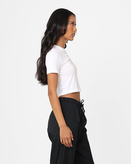 Nike Women's Sportswear Essential Slim-Fit Crop T-Shirt White