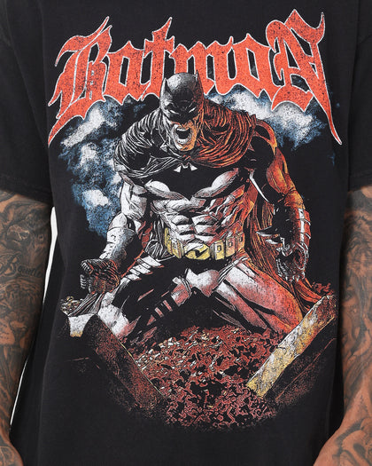 Goat Crew X DC Batman Metal Vintage T-Shirt Black Wash