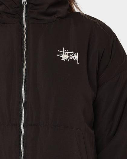 Stussy Women's Reversible Work Sherpa Jacket Black/White