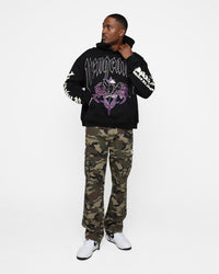 Rats Get Fat Vengeance Rhinestone Hoodie Black