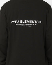 Pyra Markers Long Sleeve T-Shirt Black/White