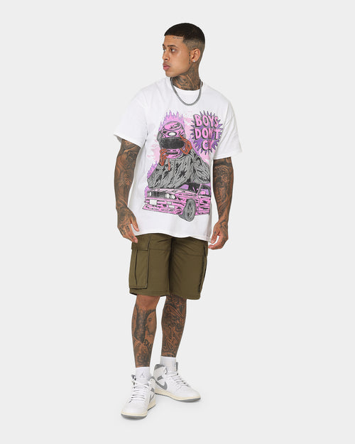 Goat Crew Boys Don't Cry T-Shirt White