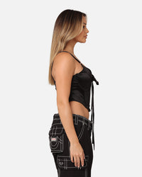Playboy Women's Monochrome Corset Top Black