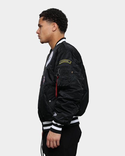 New Era X Alpha Series X MLB Los Angeles Dodgers MA-1 Bomber Jacket Black