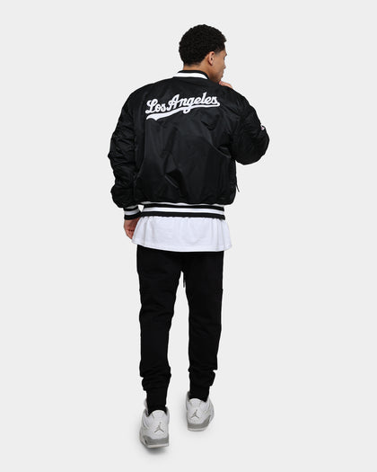 New Era X Alpha Series X MLB Los Angeles Dodgers MA-1 Bomber Jacket Black