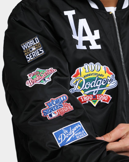 New Era X Alpha Series X MLB Los Angeles Dodgers MA-1 Bomber Jacket Black