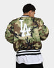 New Era X Alpha Series X MLB Los Angeles Dodgers MA-1 Bomber Jacket Black