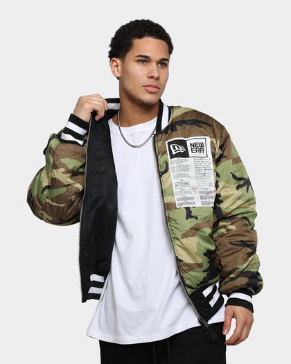 New Era X Alpha Series X MLB Los Angeles Dodgers MA-1 Bomber Jacket Black