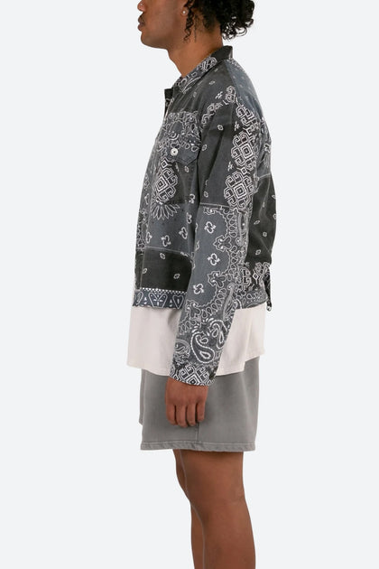 MNML Bandana Trucker Shirt Black