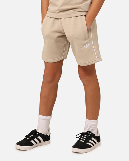 Adidas Kids' Adicolour Shorts and T-Shirt Set Wonder Beige