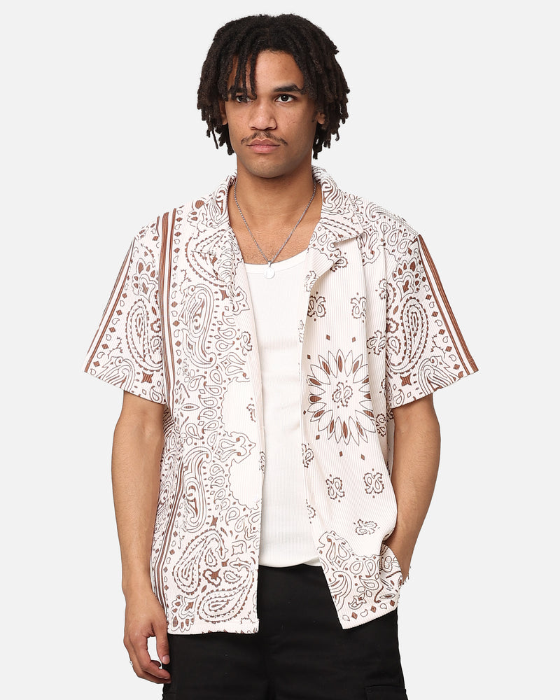 Buy XXIII Paisley Nights Button Up Shirt Cream/Brown with crypto