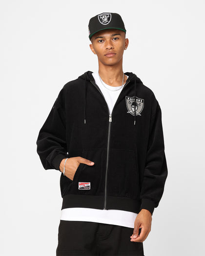 New Era Oakland Raiders Oversized Zip Hoodie Black Culture Kings