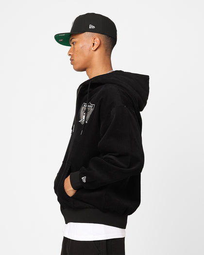 New Era Oakland Raiders Oversized Zip Hoodie Black