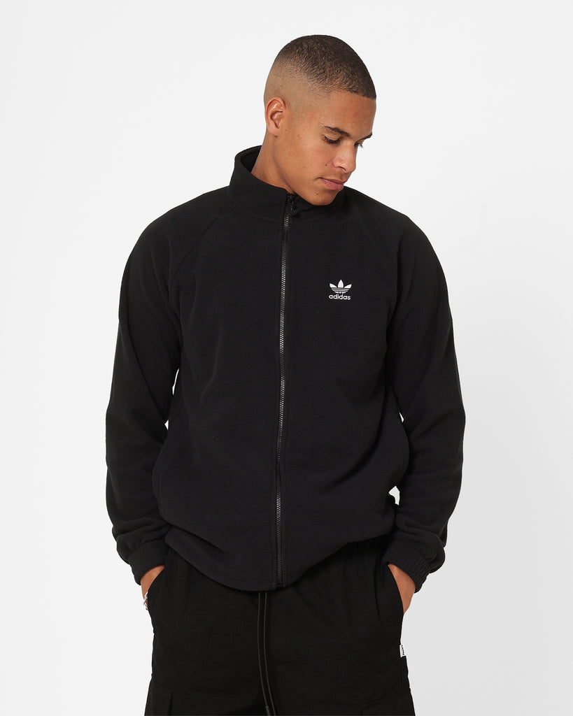 Adidas Adicolour Trefoil Teddy Fleece Jacket Black | Culture Kings