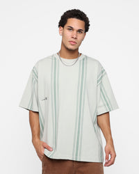 Students Golf Mullinax Knit Stripes T-Shirt Khaki