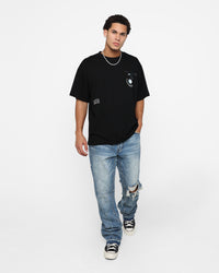 Students Golf Varner Full Fashion Jacquard T-Shirt Black
