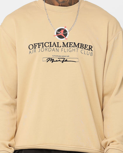Jordan Flight MVP Lightweight Fleece Crewneck Sesame