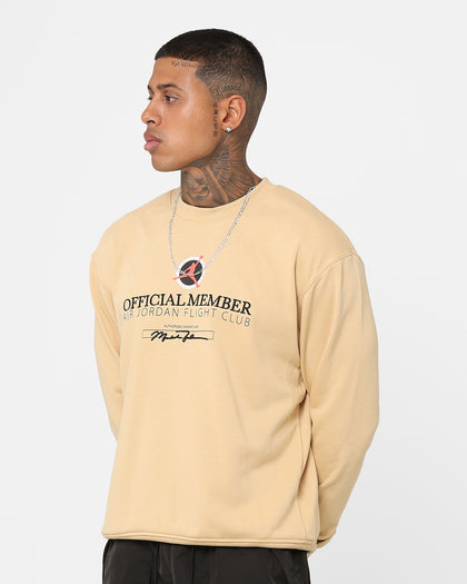 Jordan Flight MVP Lightweight Fleece Crewneck Sesame
