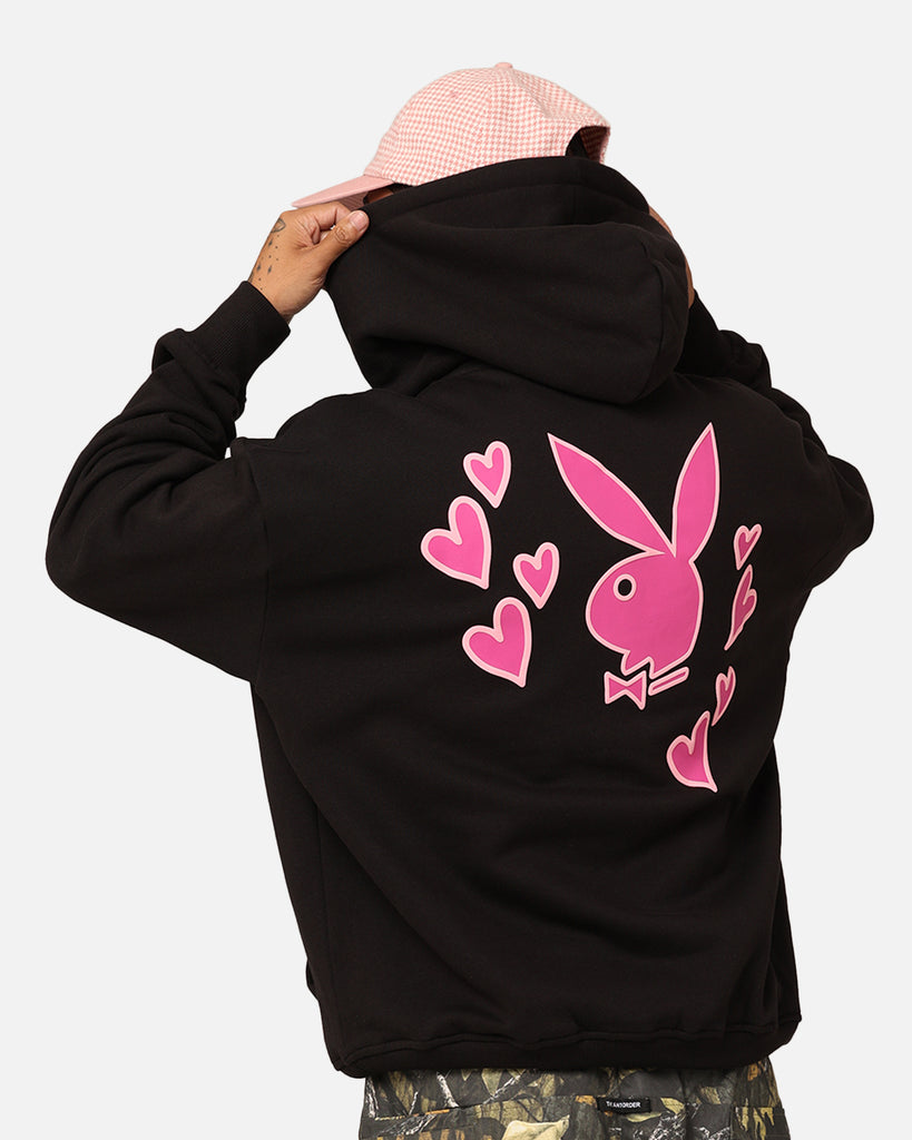 Playboy PB Heart Hoodie Black | Culture Kings