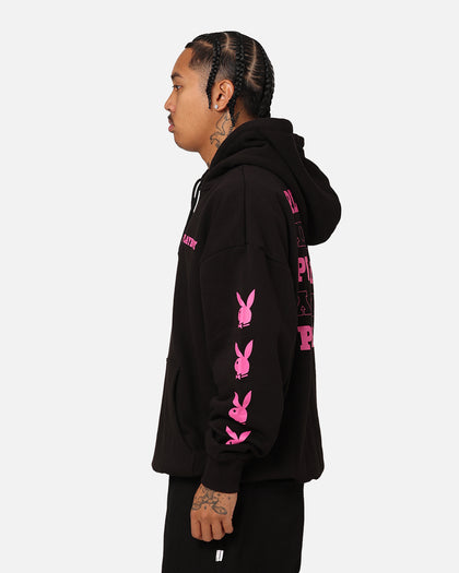 Playboy Side Bunny Stack Hoodie Black