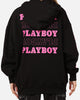 Playboy Side Bunny Stack Hoodie Black