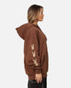 Playboy Side Bunny Stack Hoodie Brown