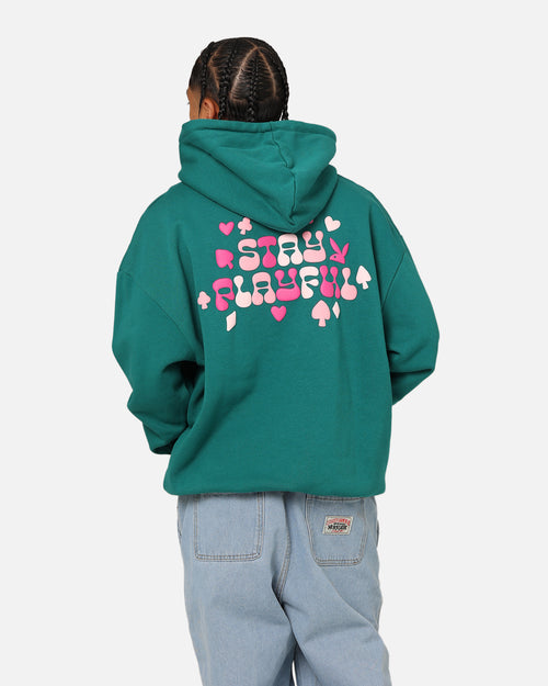 Playboy Stay Playful Hoodie Forest Green