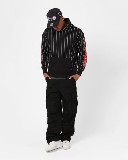Tommy Jeans Relaxed Pinstripe Hoodie Classic Black