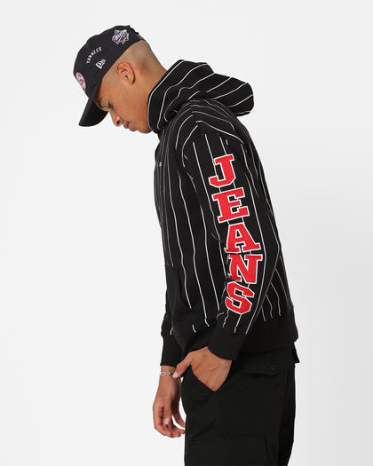 Tommy Jeans Relaxed Pinstripe Hoodie Classic Black