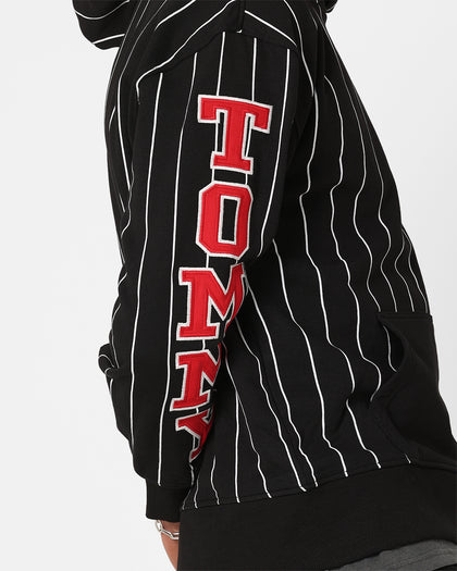 Tommy Jeans Relaxed Pinstripe Hoodie Classic Black