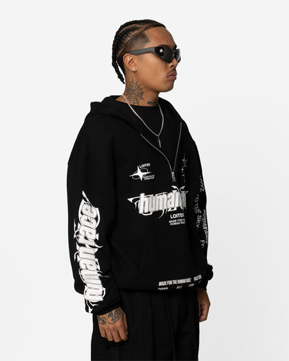 Loiter Rave Zip Hoodie Black