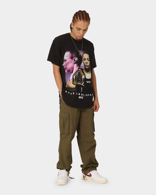 UFC By Goat Crew Rose Namajunas Vintage T-Shirt Black Wash