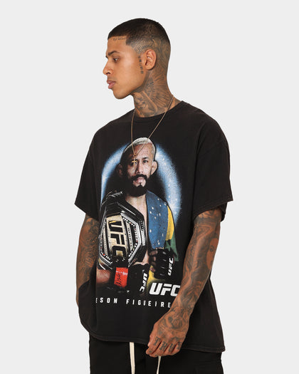 UFC By Goat Crew Deiveson Figueiredo Vintage T-Shirt Black Wash