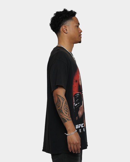 UFC By Goat Crew Leon Edwards Vintage T-Shirt Black Wash