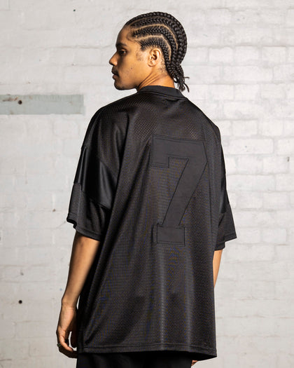 Saint Morta Union Mesh Boxy T-Shirt Black/Black