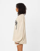 Stussy Women's Smooth Stock Oversized Knitted Sweater Cream
