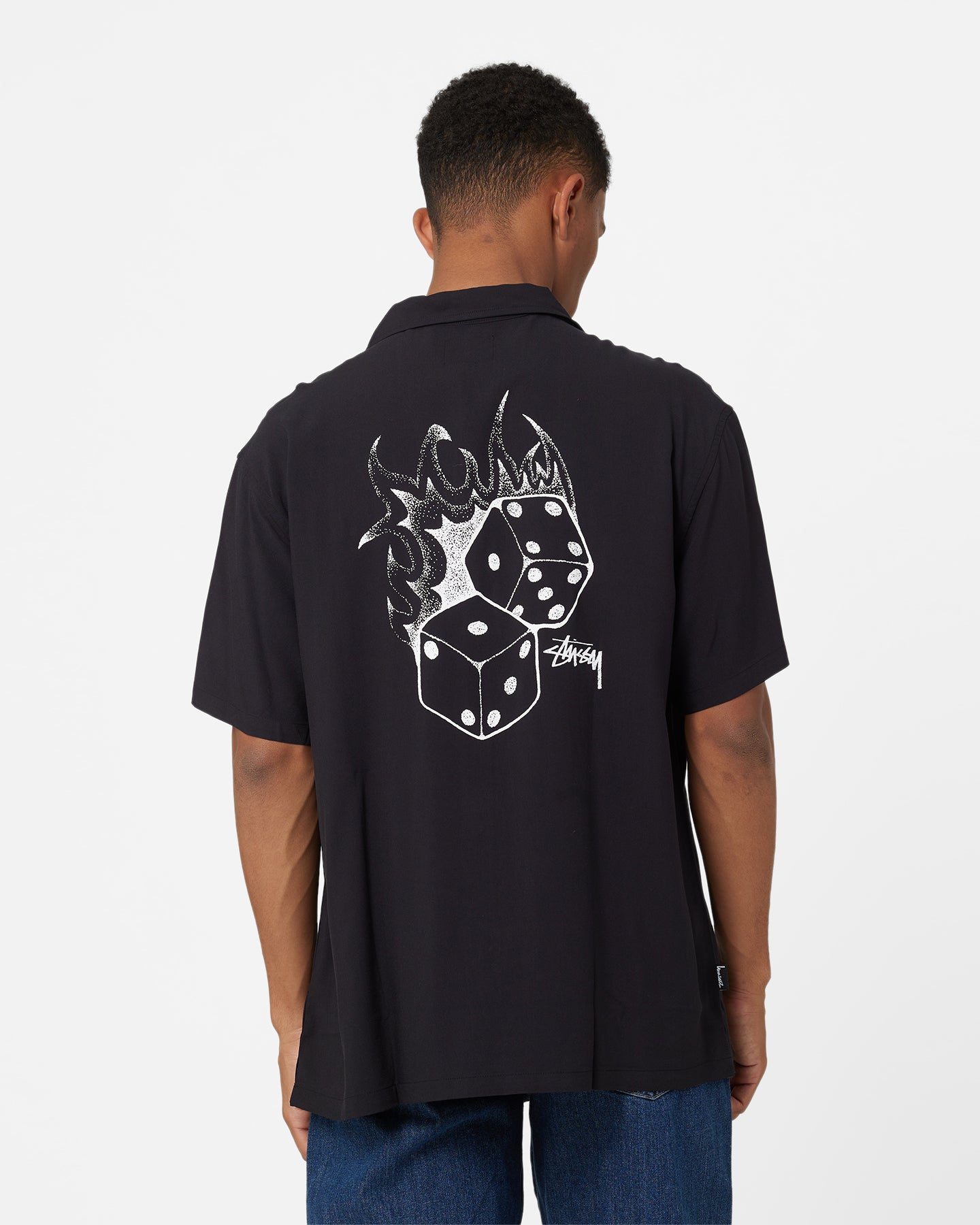 Stussy Fire Dice T-Shirt Black | Culture Kings