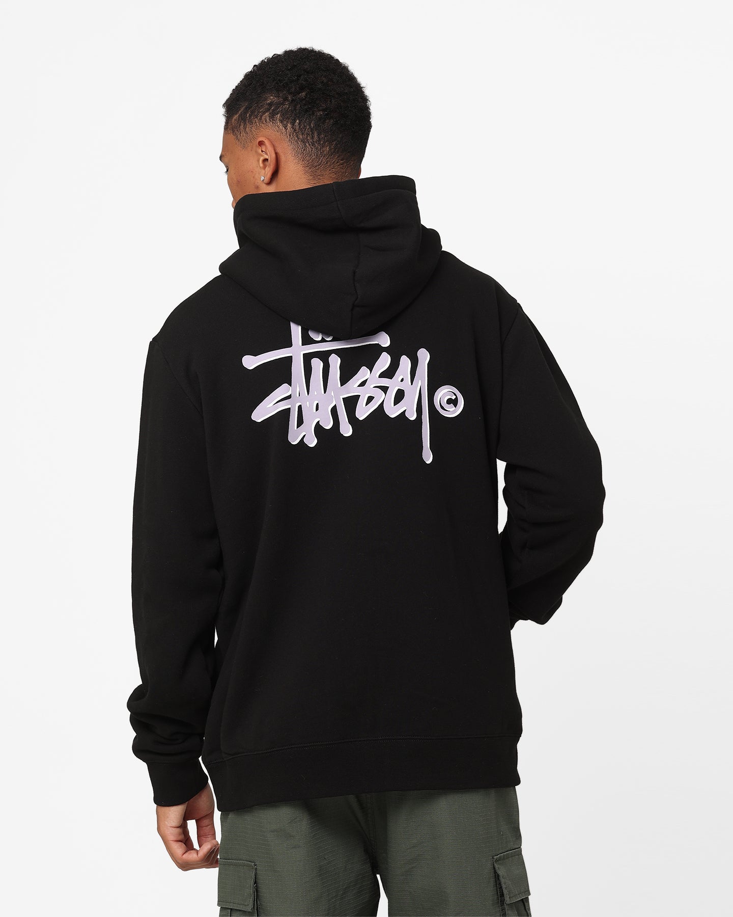 Stussy Shadow Graffiti Zip Hoodie Black | Culture Kings