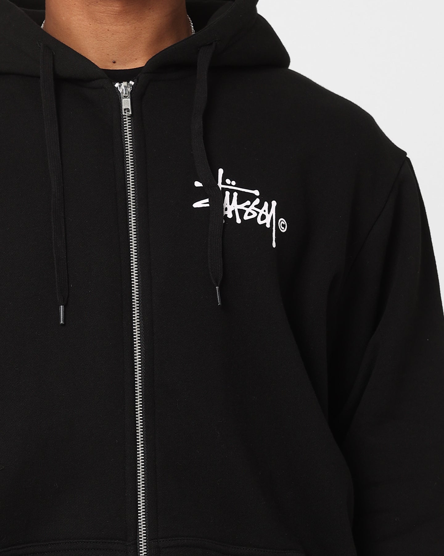 Stussy Shadow Graffiti Zip Hoodie Black | Culture Kings