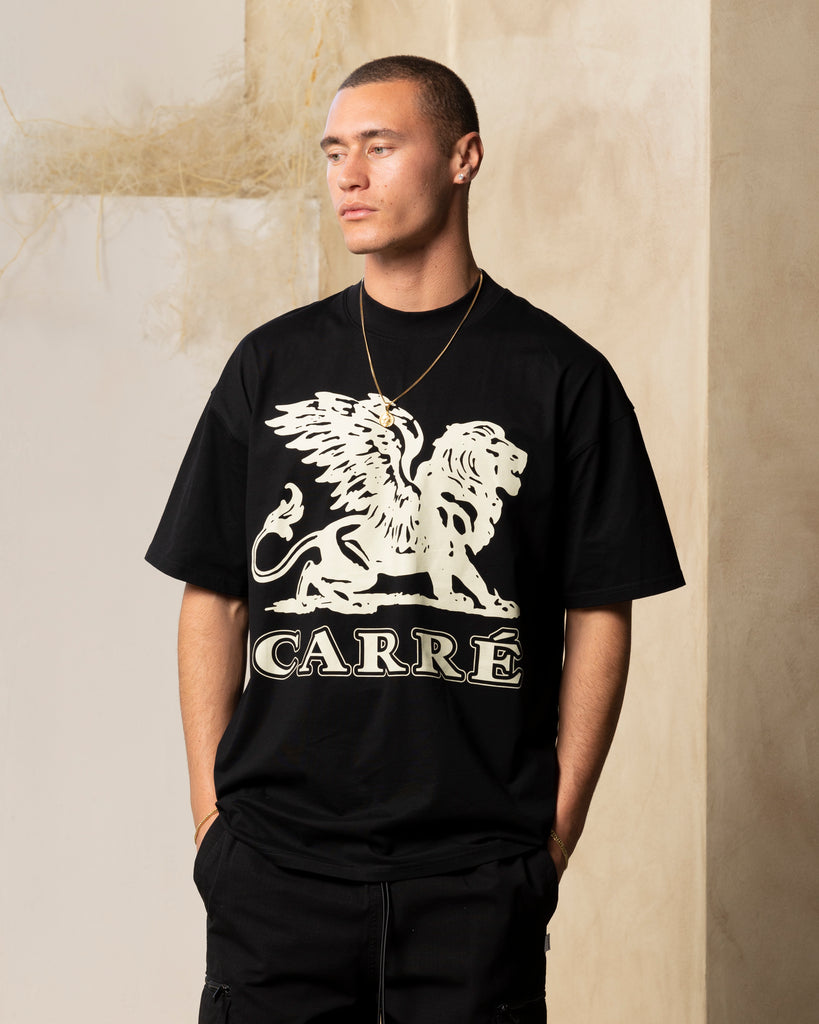 Carre Brave Oversized T-Shirt Black | Culture Kings