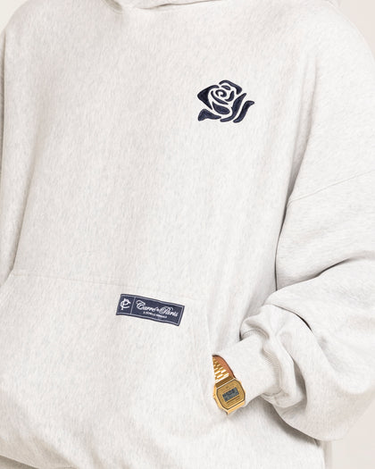 Carre Rose Motion Oversized Hoodie Light Marle