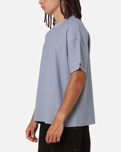 Carre Terry Oversized T-Shirt Blue
