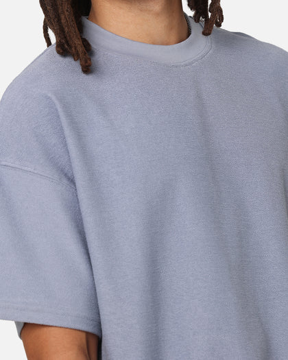 Carre Terry Oversized T-Shirt Blue