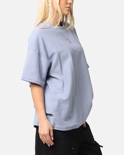 Carre Terry Oversized T-Shirt Blue