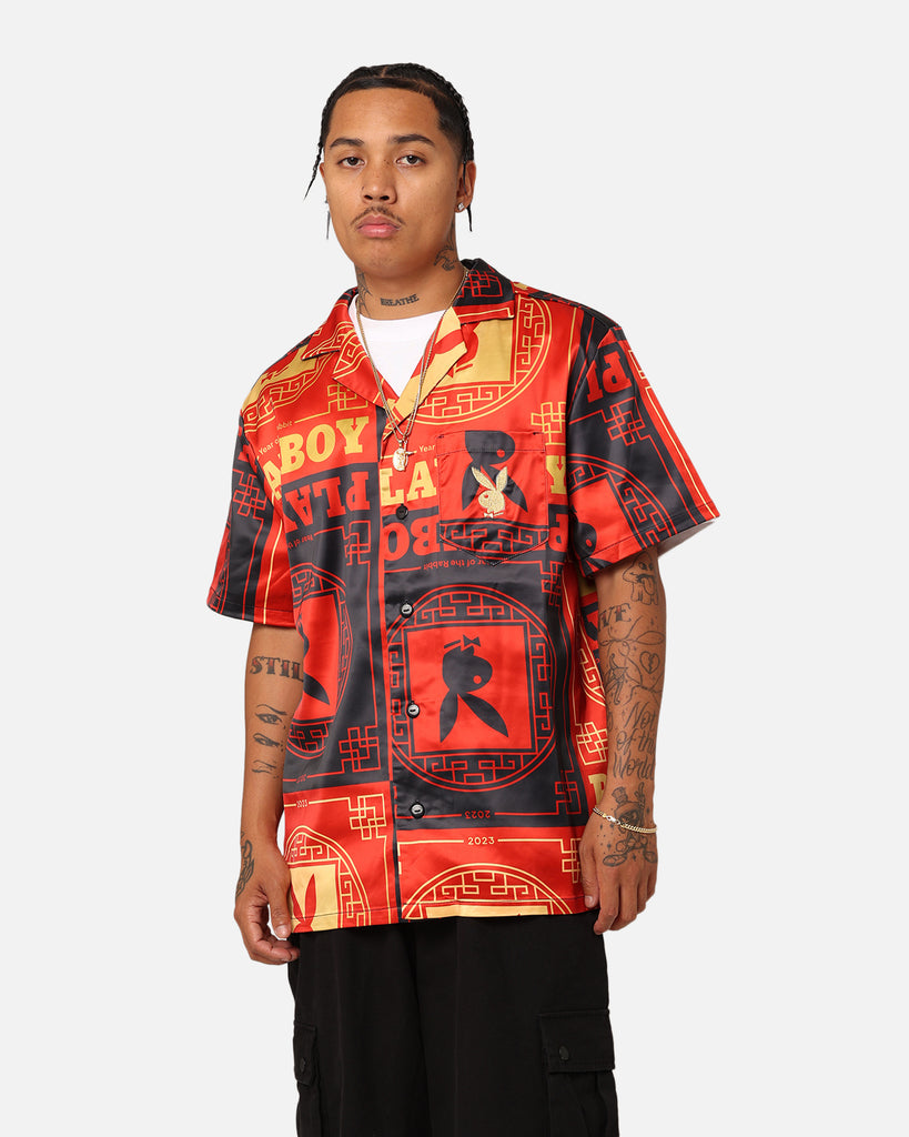 Playboy Year Of The Rabbit Button Up Shirt Black Culture Kings